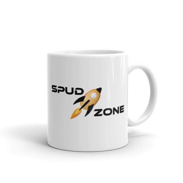 Spud Zone White Glossy Mug