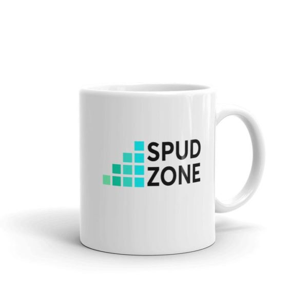 Spud Zone OG Logo White Glossy Mug